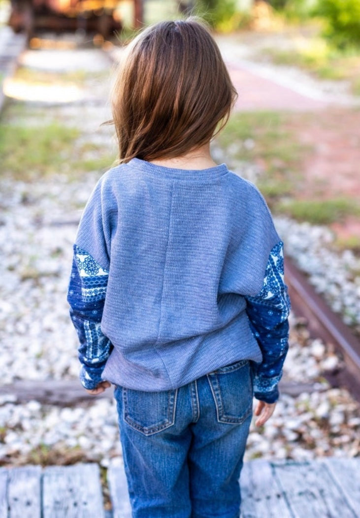 Girls Sweetly Henley Shirt